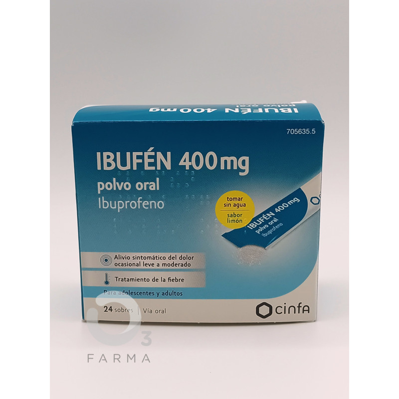 IBUFEN 400 MG 24 SOBRES POLVO ORAL