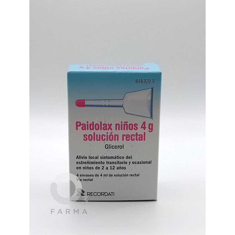 PAIDOLAX 3.28 ML SOLUCION RECTAL 4 ENEMAS 4 ML