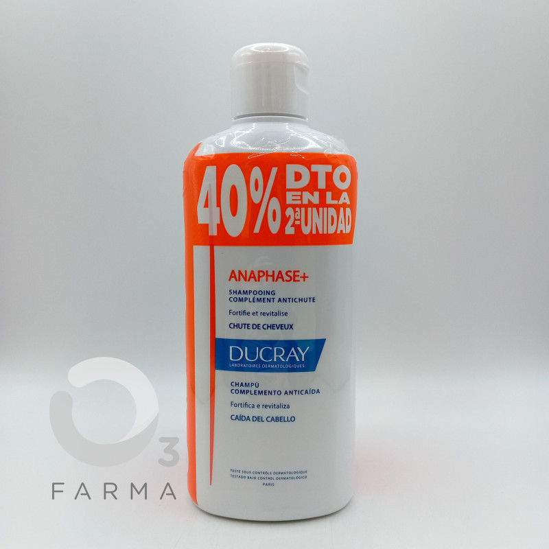 DUCRAY ANAPHASE+ CHAMPU 400ML PACK 2ªUD 40% DTO