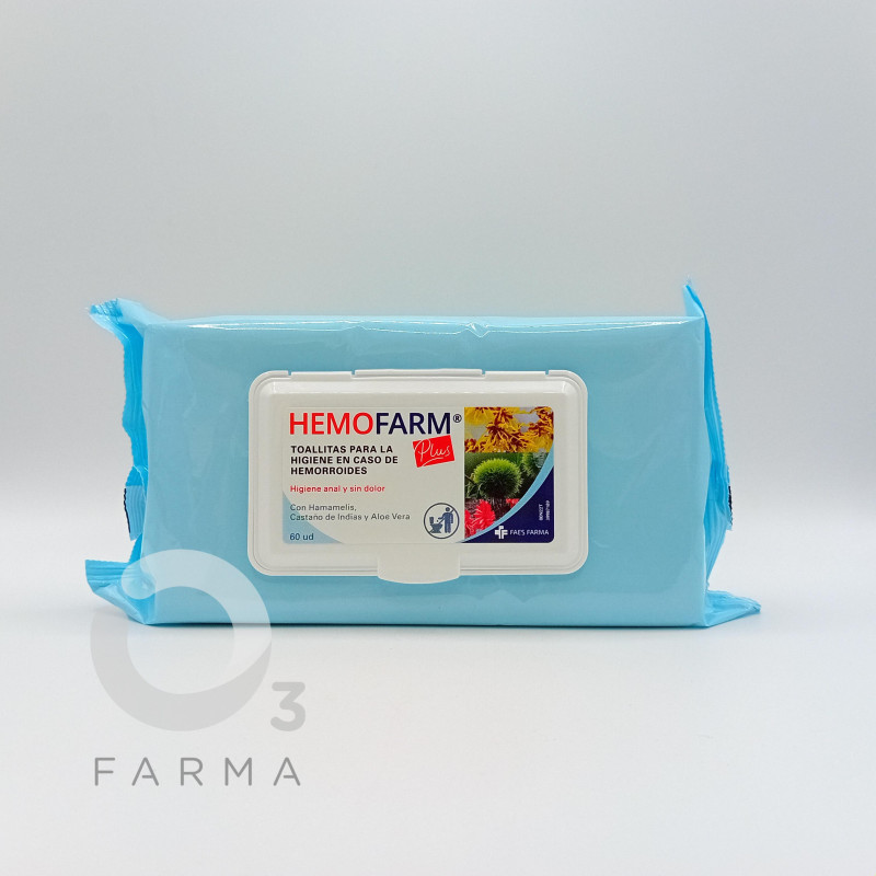 Hemofarm Plus 60 Toallitas