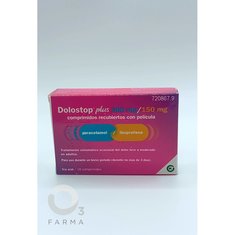 KERN DOLOSTOP PLUS 500 MG/150 MG 16 COMPRIMIDOS