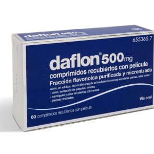 daflon 500mg 60 comprimidos, para insuficiencia venosa