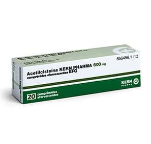 Acetilcisteína, indicado para facilitar la eliminación del exceso de mocos y flemas, en catarros y gripes, para adultos.