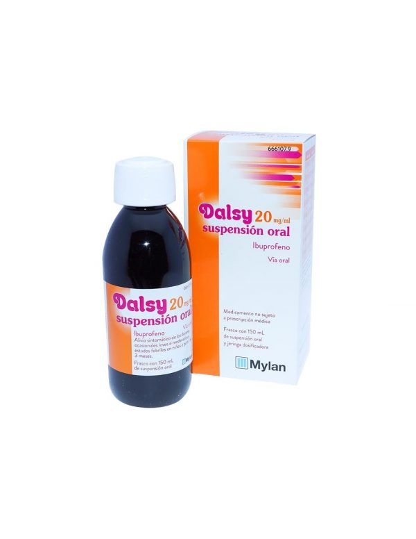 Dalsy 20mg/ml, analgesico y antiinflamatorio para niños