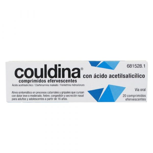 Couldina es un antigripal que mejora los síntomas de resfriados y gripes; fiebre, dolor, secreción y congestión nasal.
