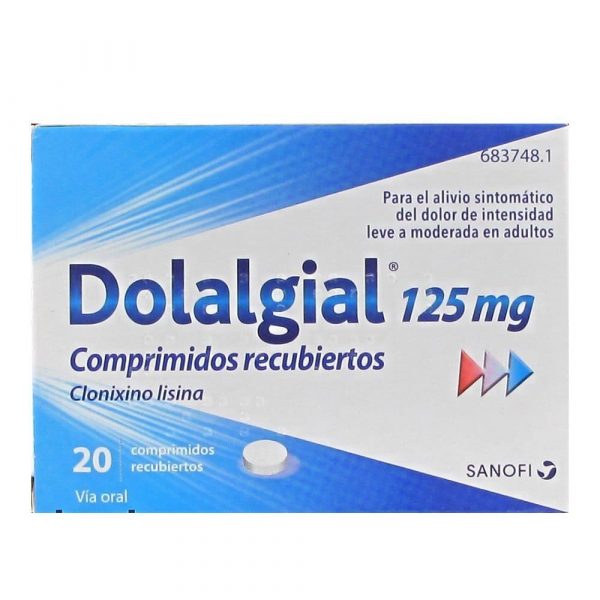 Dolalgial está indicado en el alivio sintomático del dolor leve a moderado en adultos