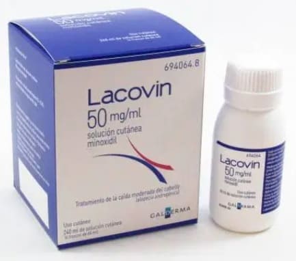 Lacovin loción capilar de minoxidilo, trata la alopecia androgénica de origen hormonal, evitando la caída del cabello.