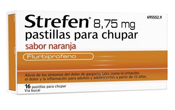 Strefen se utiliza para el alivio de los síntomas del dolor de garganta, como irritación, dolor.