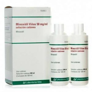 Minoxidil está indicado para el tratamiento de la caída moderada del cabello denominada alopecia androgénica.