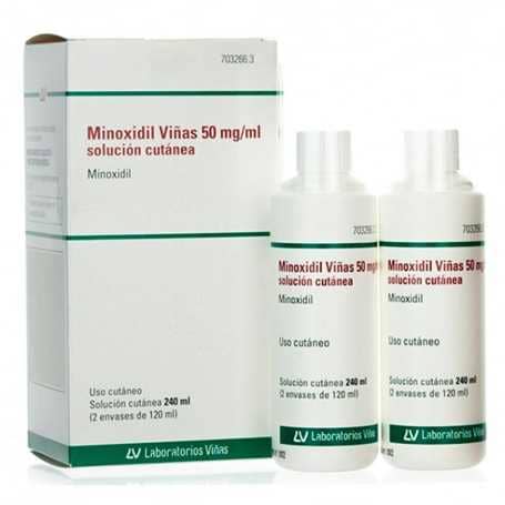 Minoxidil está indicado para el tratamiento de la caída moderada del cabello denominada alopecia androgénica.
