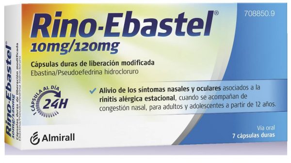 Rinoebastel trata la alergia estacional y alivia síntomas como rinitis, congestión nasal y enrojecimiento o picor ocular.
