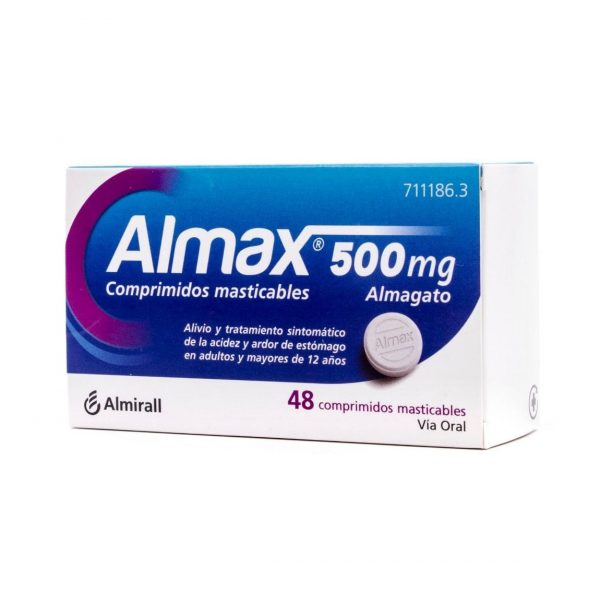 almax 48 comprimidos, reflujo y acidez