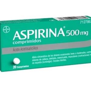Aspirina es eficaz para tratamiento de dolor leve o moderado de cualquier tipo u origen, incluso fiebre.