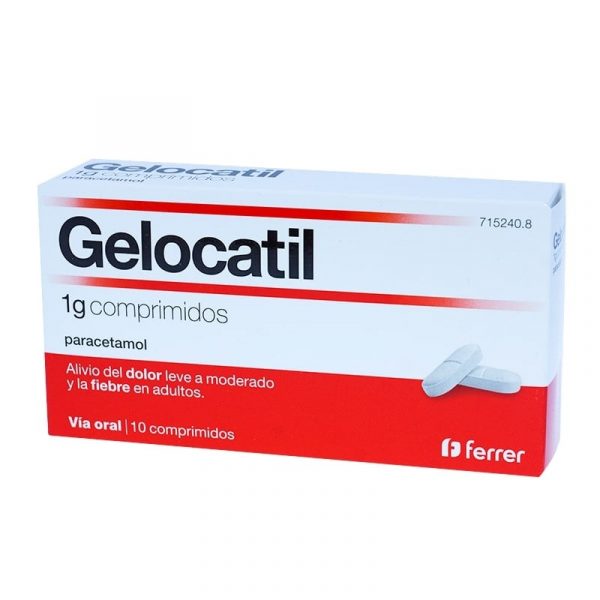 Gelocatil 1 G proporciona un alivio rápido los de síntomas como dolor de cefalea, fiebre y dolor localizado.