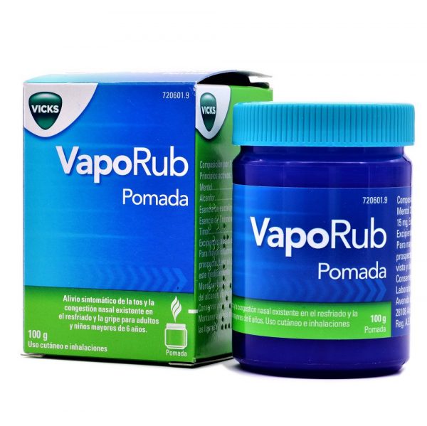 vaporub es una pomada que alivia los síntomas de la congestión y la tos
