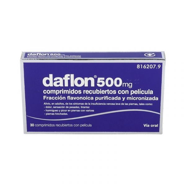 daflon 500mg 30 comprimidos, para insuficiencia venosa