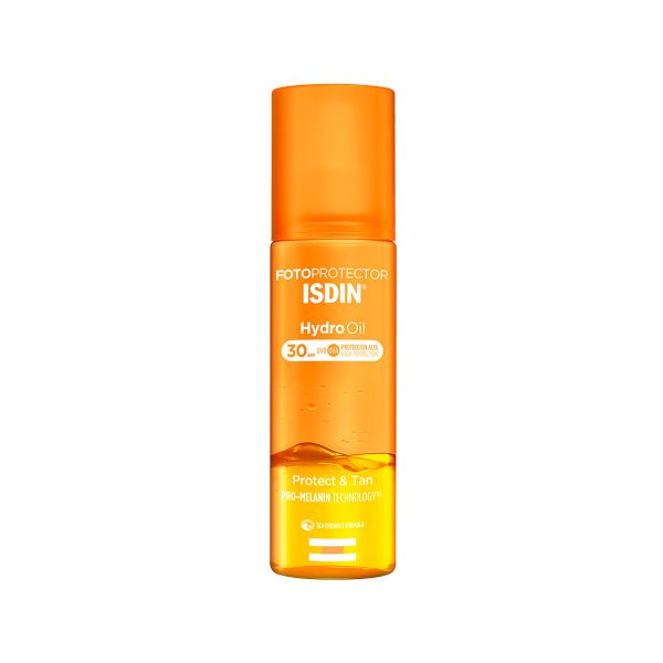 El fotoprotector Isdin Hydro Oil es un protector solar con efecto bronceador y refrescante que hidrata la piel. Fotoprotector corporal bifásico.